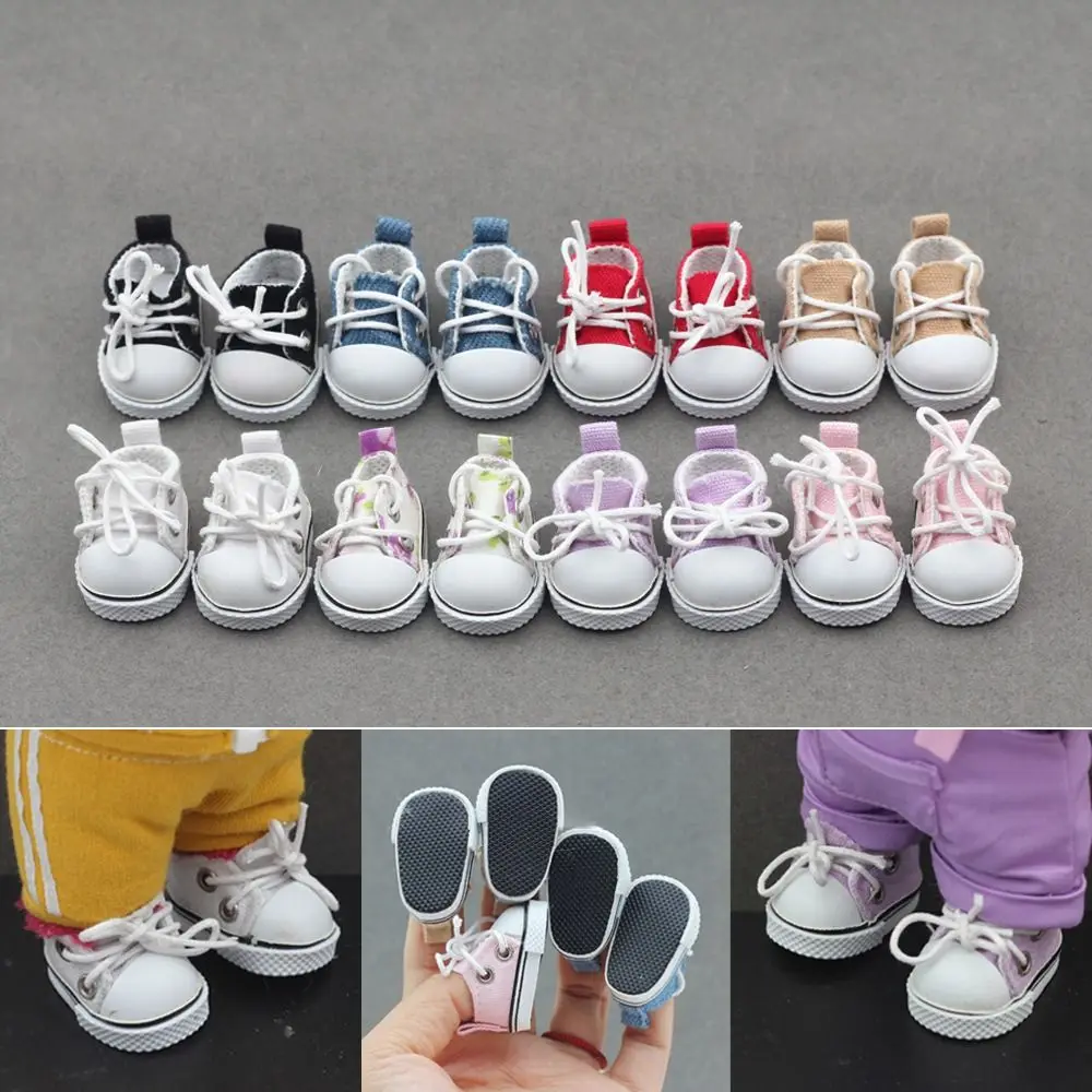 New Hobbies 3.5*2cm 17cm Labubu Shoes Multiple Styles Hand-made Dolls Shoes Labubu Accessories DIY Canvas Shoes for Labubu 4