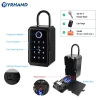 YRHAND TTlock Wifi Security Boxes Password Smart Fingerprint Digital Cerradura Inteligente Tuya Electronic Portable Lock Boxes - Image 4