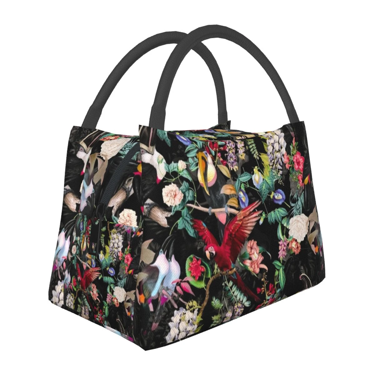 floral print lunch bag