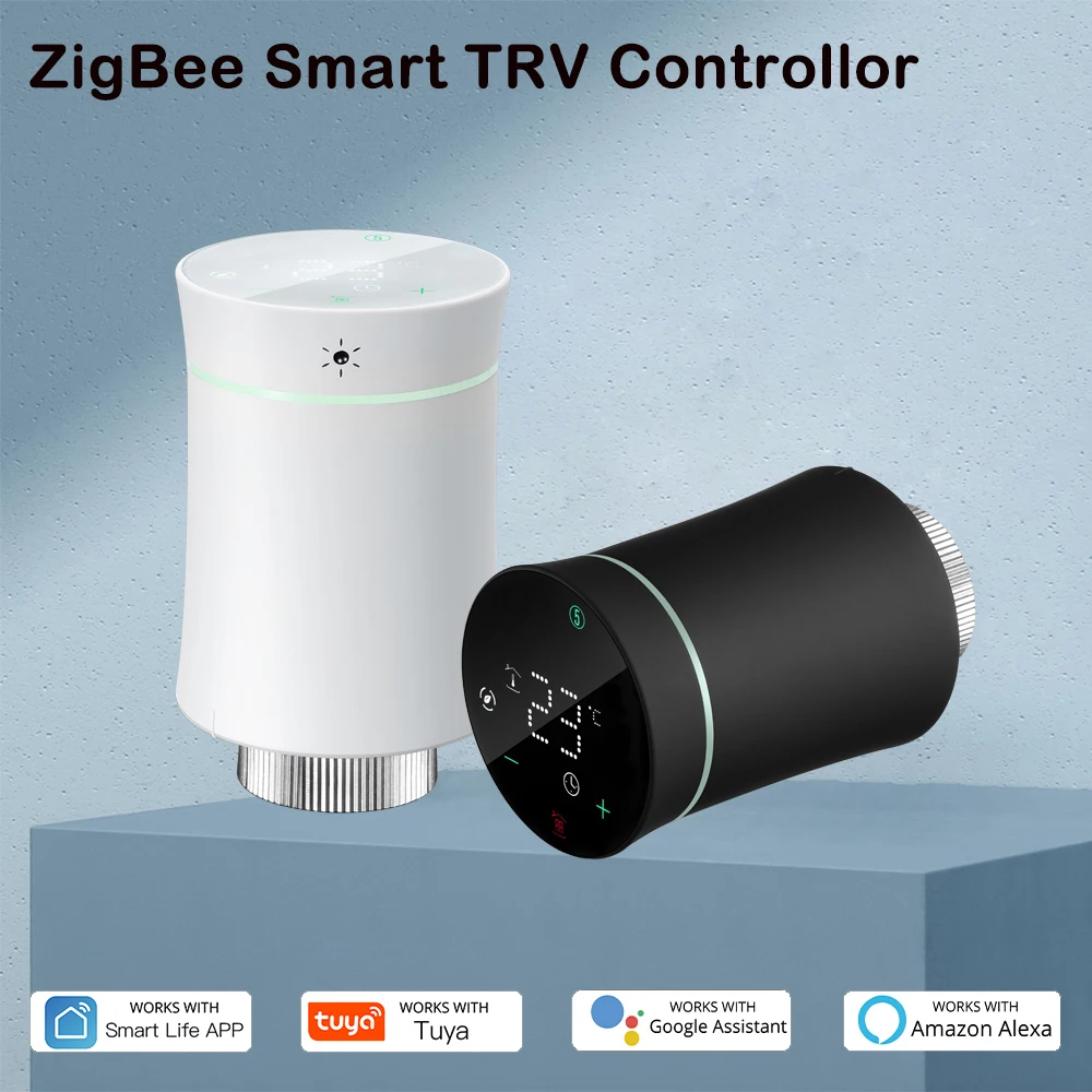 Tuya Smart ZigBee Radiator Actuator TRV Programmable Thermostatic Radiator Valve