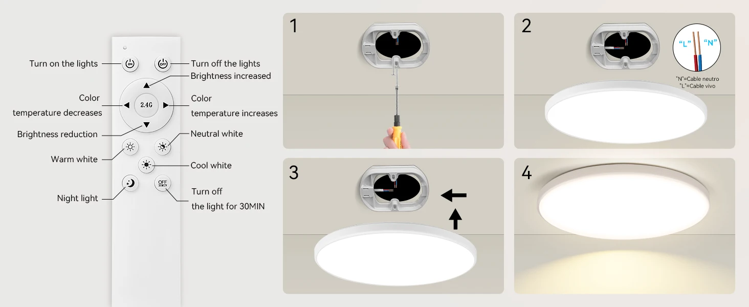 Dimmable Ceiling Light Led Panel Room Bedroom Lighting Mosquito Sf7126ed1980e4d9794a081c3281b2cf42