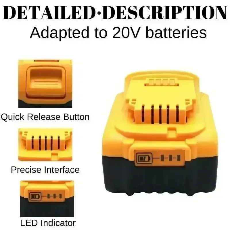 power tool battery 12000mAh 20V for Dewalt DCB206 20V 12.0Ah DCB206 DCB205 DCB204-2 DCB200