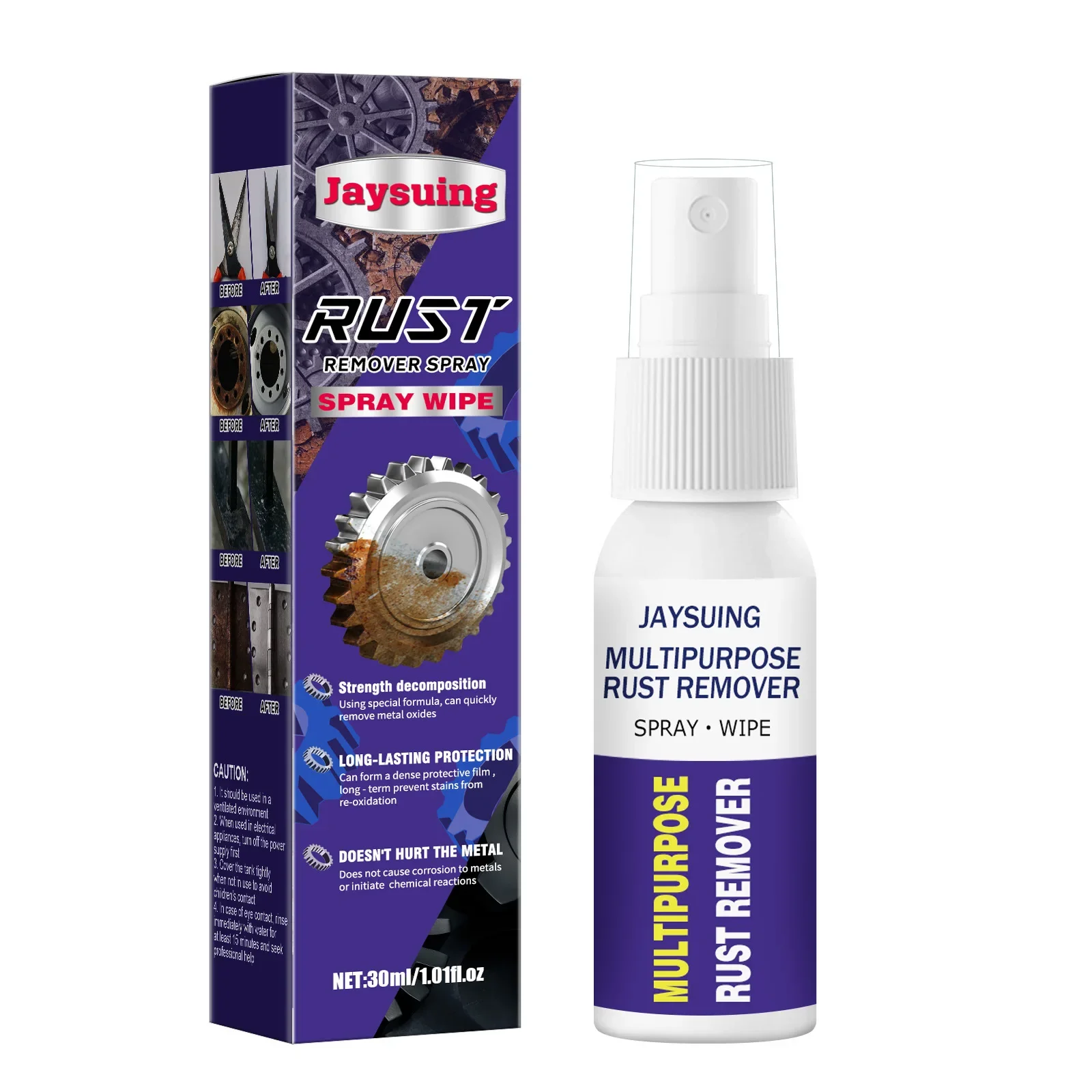 Car Scratch Remover Metal Rust Remover Spray Metal Surface Paint Car Maintenance Iron Powder Cleaning Stainless Steel