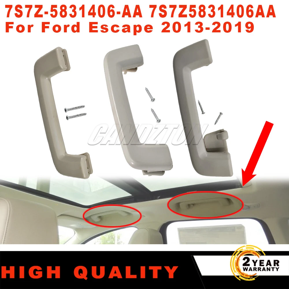 새로운 지붕 당김 보조 핸들 키트 7S7Z-5831406-AA 7S7Z5831406AA Ford Escape 2013-2019 인테리어 천장 핸들 자동차 액세서리