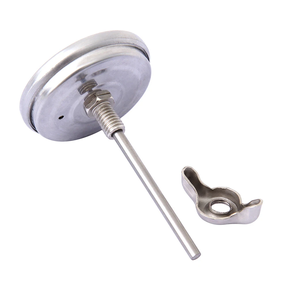 

BBQ Tool Thermostat Stainless Steel Temperature Thermometer Meter 1 Pc 550℉ BBQ Tool Barbecue Smoker Thermostat