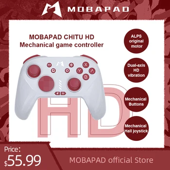 MOBAPAD 기계식 스위치 조이스틱, 게임 패드 진동 컨트롤러, 닌텐도 스위치 게임 콘솔