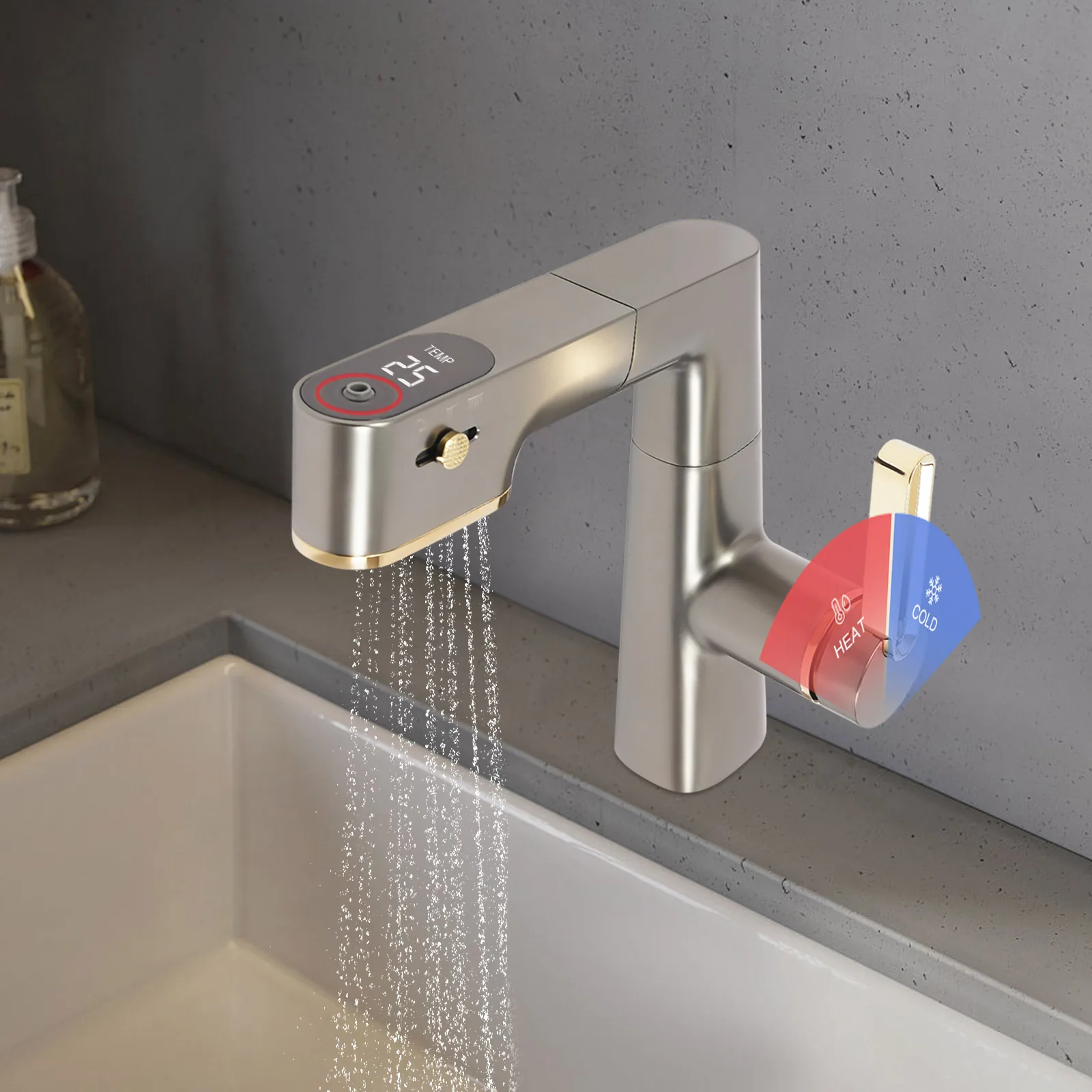 Grifo Cocina Negro Grifo De Cocina Extrau00edble Con Modos De