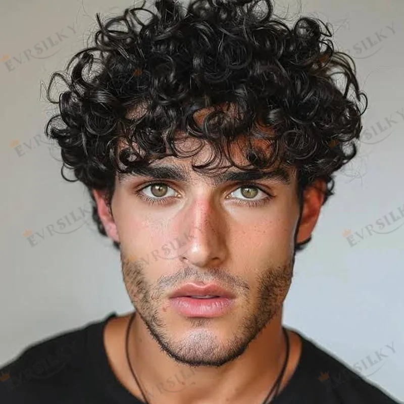 Undetectable Afo Man Jet Black 18mm Curly Micro Skin Base Men