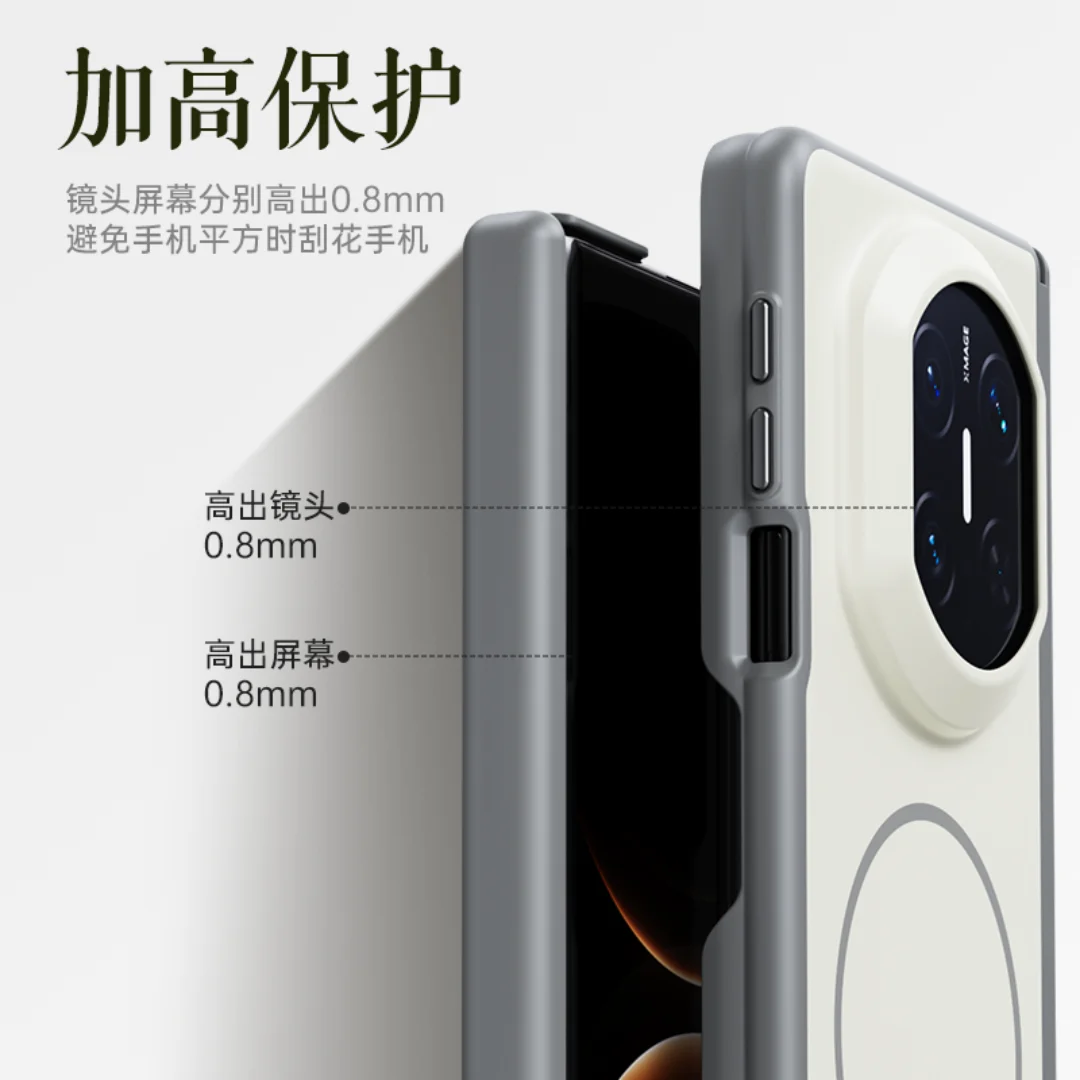 Magnetic Circle Pattern Protective Phone Case with Enhanced Grip