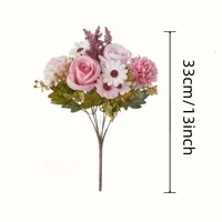 1/3/5pcs Rose Hydrangea Daisy Artificial Flowers