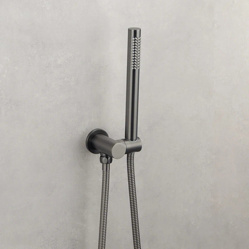 Shower Set Solid Brass HandShower Wall Mount Sprayer With Hose Holder
