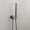 Solid Brass HandShower Kit Wall Mount Hand Shower Sprayer Set With Hose Shower Holder Brushed Gold Matte Black Handheld Sprayer 3