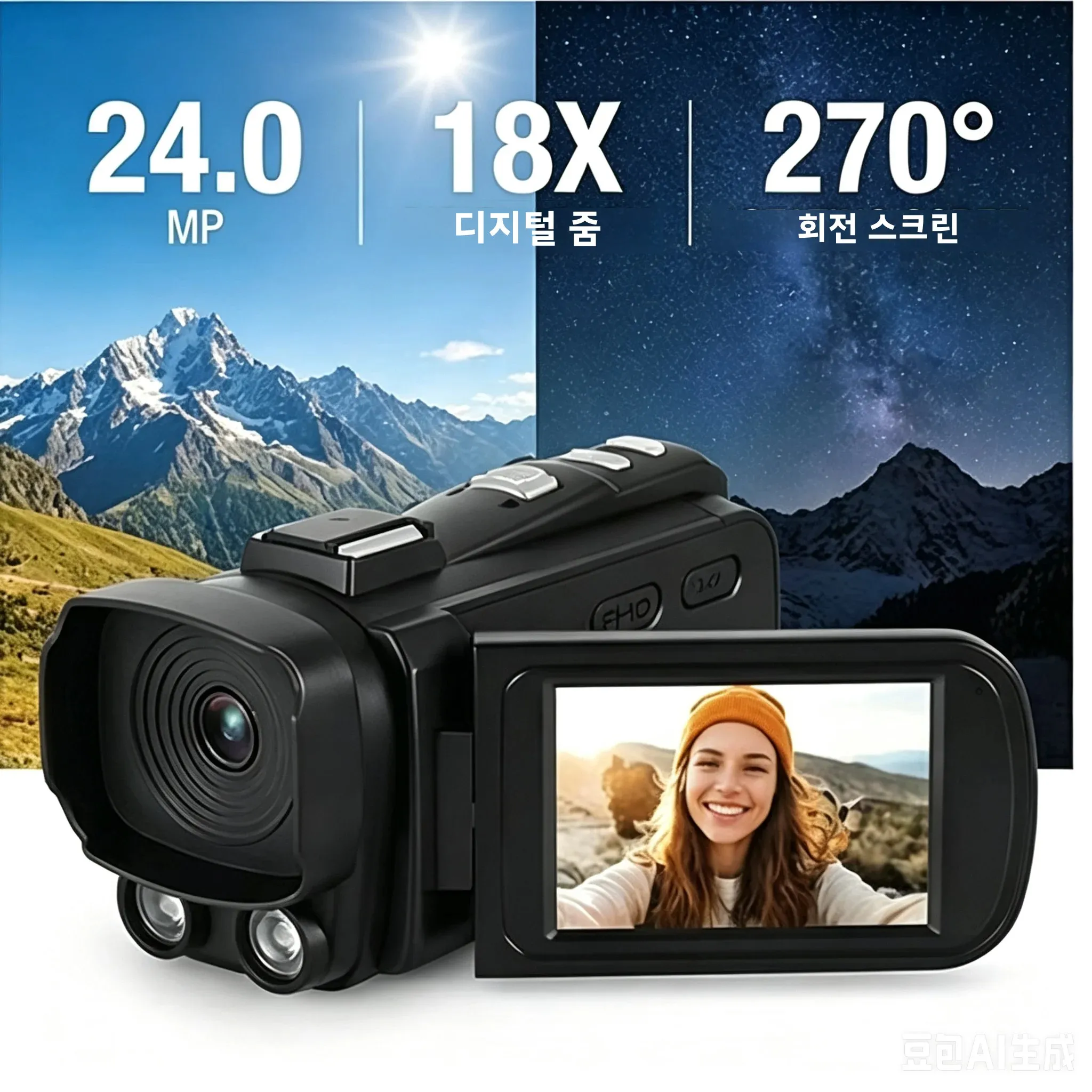 1080P 풀 HD 디지털 카메라 비디오 캠코더 적외선 야간 촬영 빈티지 가정용 저렴한 카메라