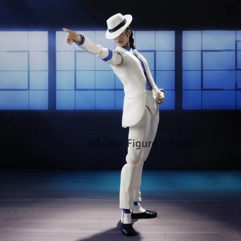 Shf Michael Jackson Smooth Criminal Action Figure Model Toys PVC Movable Collection Anime Jackson Figurine Souvenir Ornaments