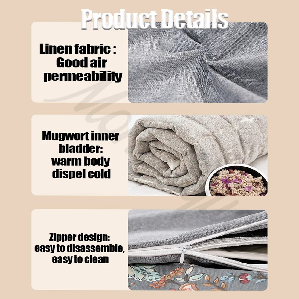 Electric Moxibustion Heating Pads for Back Neck Shoulder Home Sofa Office Desktop Winter Warm Blanket Timing Auto-Off Machine