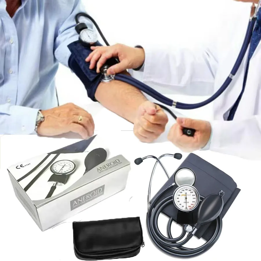 WF Manual Blood Pressure Monitor Diastolic Sphygmomanometer Double-sided Medical Doctor Stethoscope Sphygmomanometer Cuff Home blood pressure monitor blood pressure meter