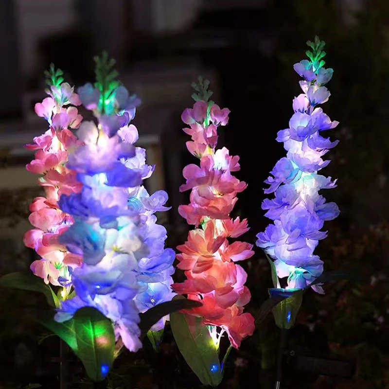 Enhanced Waterproof Solar Flower Lights for Garden and Patio Decoration