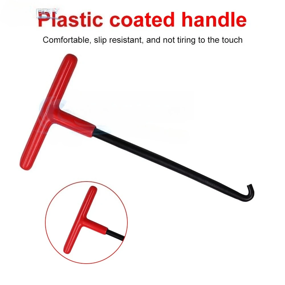 Universal Motorcycle Exhaust Spring Hook T-Shaped Handle Pipe Puller Installer Removal Repair Tool for Bike Maintenance