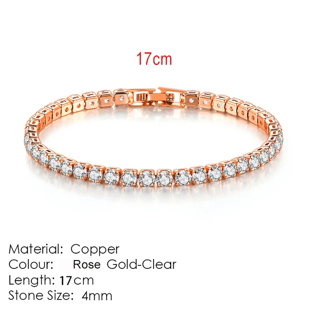 4mm RoseGold 17cm