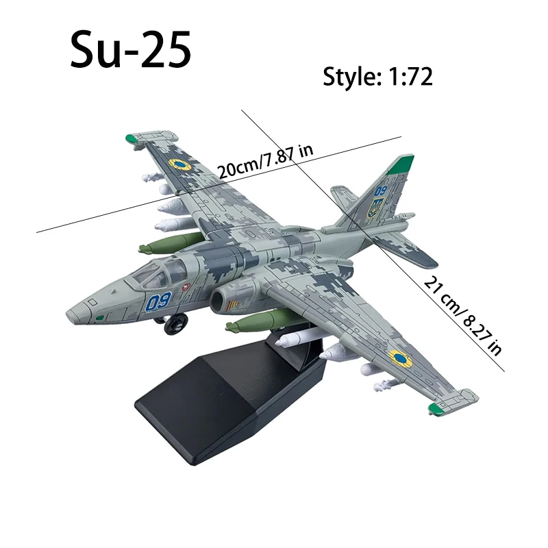 1:72 Modernes DIY-Bausteinmodell zum Zusammenbauen, Su-25 A10 Flugzeugmodelle, gepanzertes Transportfahrzeug, Militärspielzeug als Geschenk – Detail 10