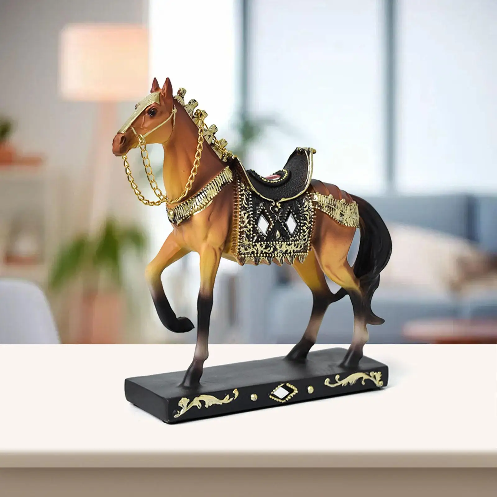 Horse Statue Decorative Resin Horse Sculpture for Bookcase Furniture Bedroom Horse Statue Decorative Resin Horse Sculpture for Bookcase Furniture Bedroom