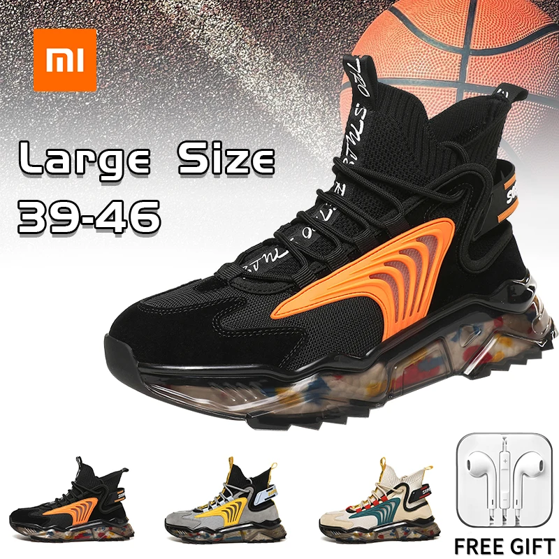 

Xiaomi Youpin Basketball Shoes for Men Spring Autumn Soft Comfortable Breathable Sneakers for Men Casual Shoes Large Size 39-46