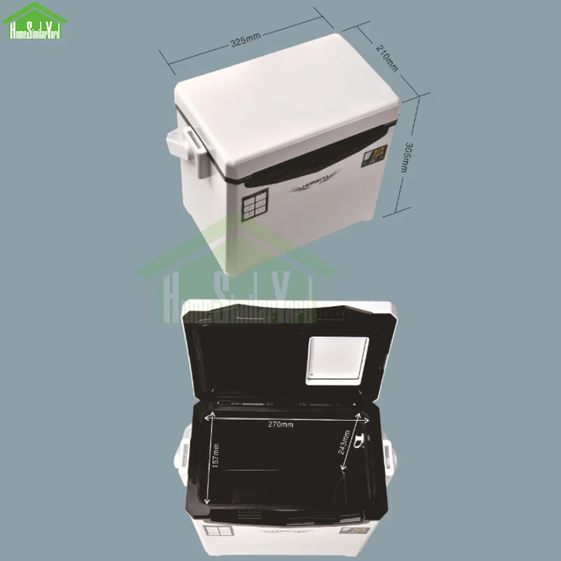 10L Camping Cooler Box Picnic Fishing Shrimp Box Portable Car Keep Cold Trolley 10-72H Insulation Food Storage Refrigerator