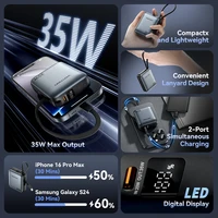 Vention 10000mAh Power Bank Fast Charging PD 35W Portable Mini PowerBank for iPhone 17 16 15 Xiaomi External Battery Charger - Image 2