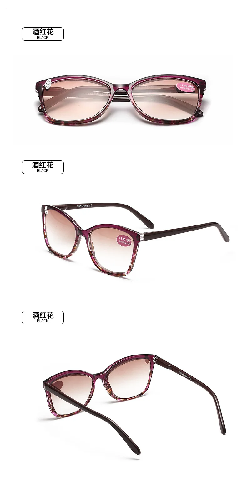 Elegant Oversized Fashion Reading Sunglasses