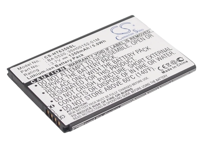 CS 1350 мАч/4.99Wh батарея для HTC ADR6350 ADR6350VW Droid Incredible 2 II 35H00152-04M 35H00152-05M | Электроника
