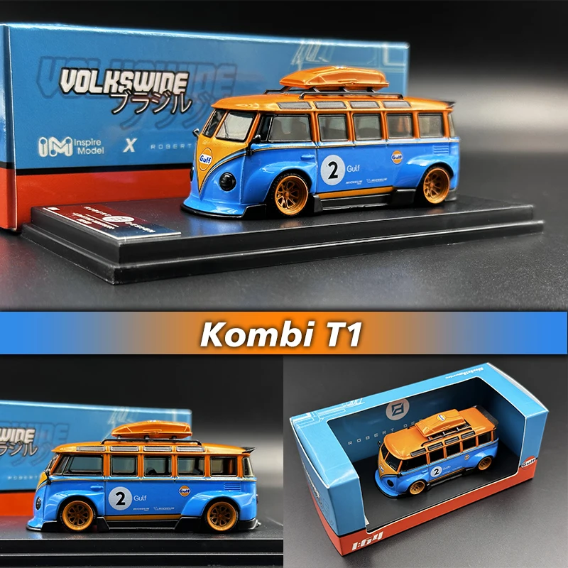 

Inspire In Stock 1:64 Kombi T1 Volkswide Gulf Diecast Diorama Car Model Collection Miniature Toys