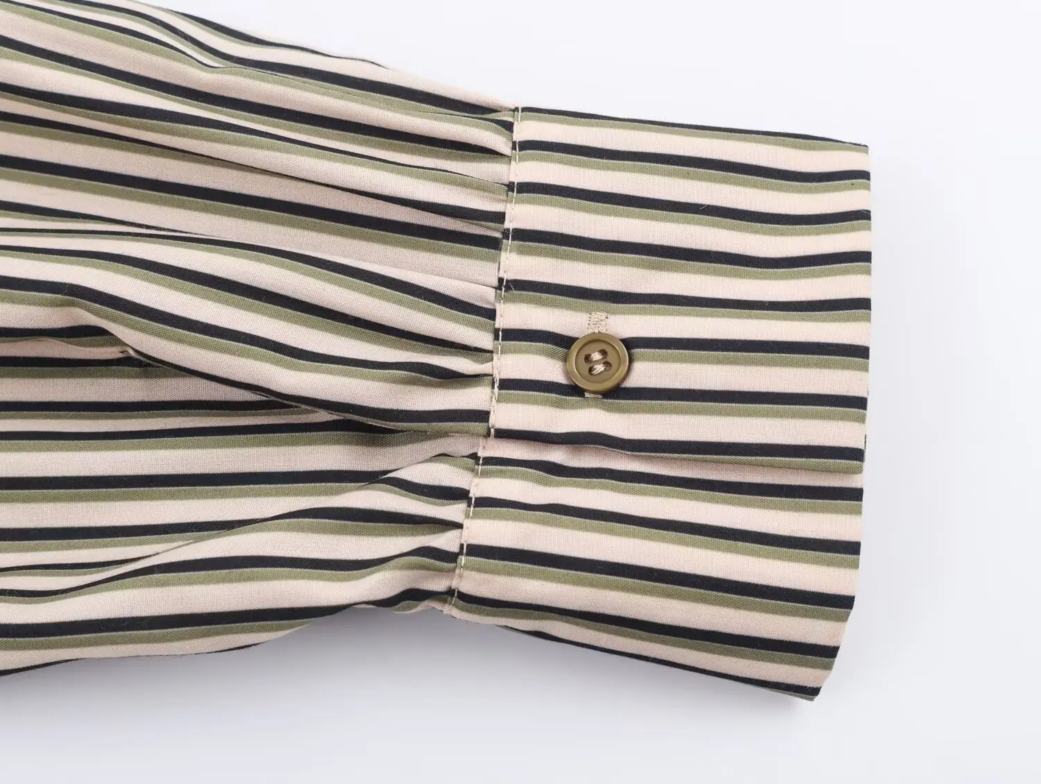 Women All Seasons New Striped Shirt Female Single Breasted Long Sleeved Polo Casual Shirt Lady Elegant Side Slit Button Up Shirt