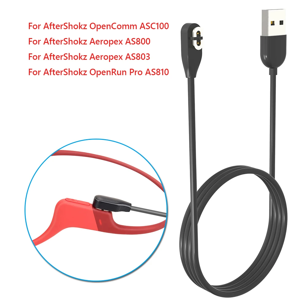 Magnetic Charging Adapter Bone Conduction Headphones Charger for AfterShokz Aeropex AS800AS803/OpenComm ASC100/OpenRun Pro AS810