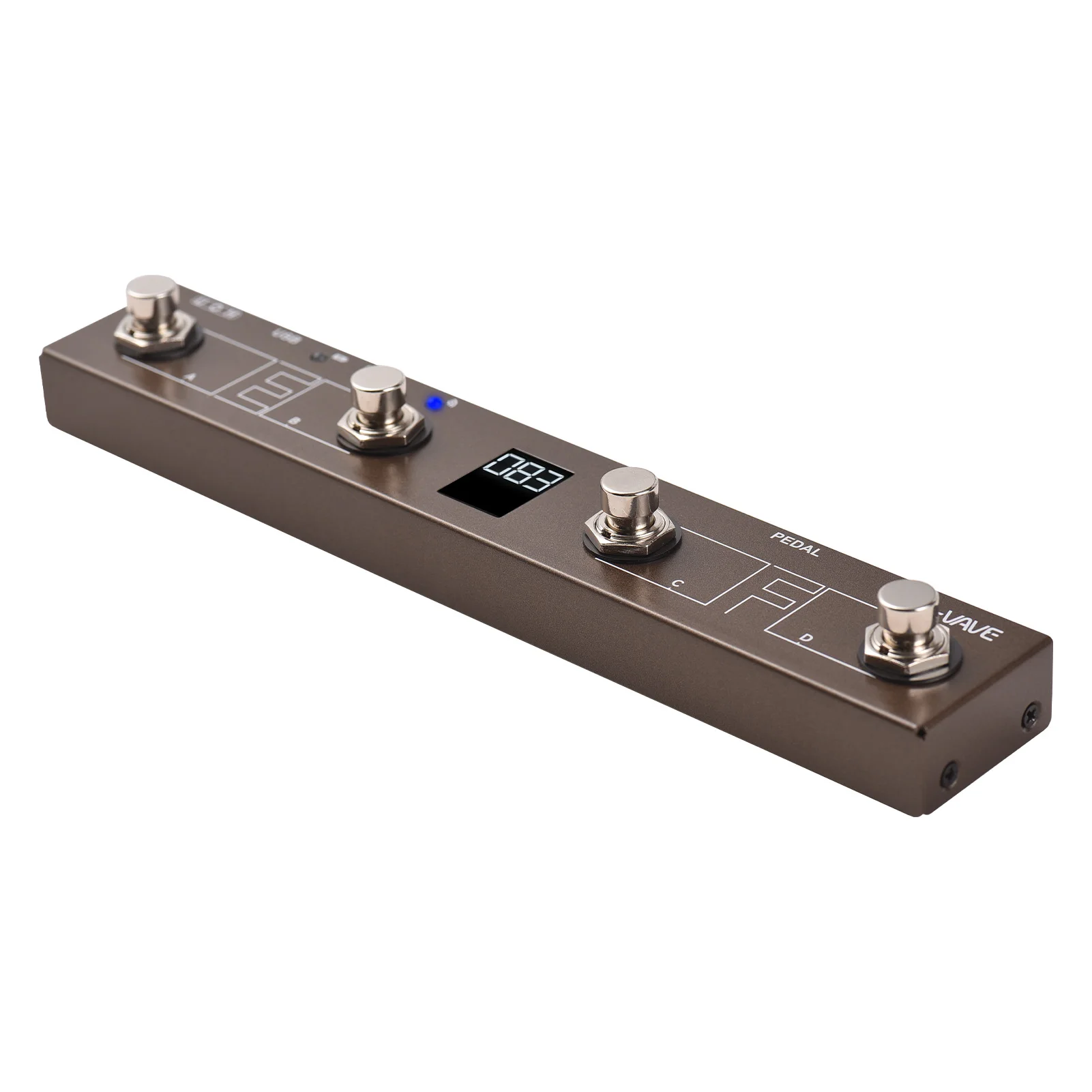 MIDI Controller M-VAVE Wireless BT Pedal Intelligent APP Controls Digital Display Screen Rechargeable 12H