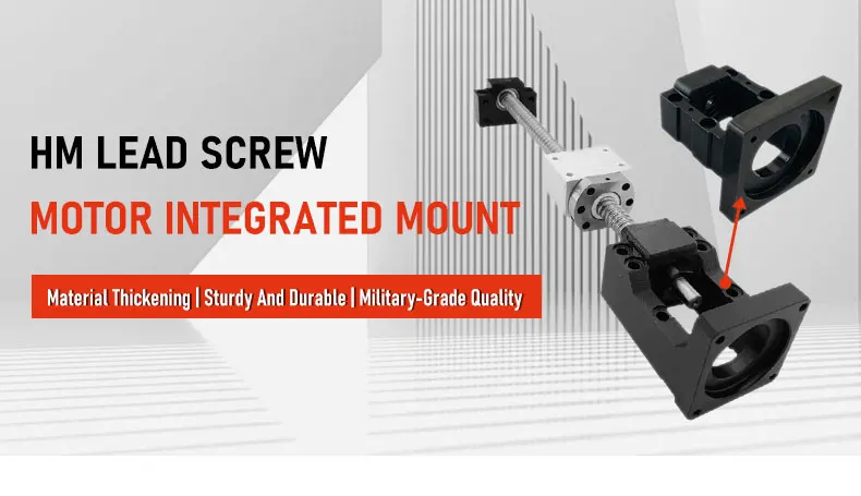 HM Stepper Servo Motor Base Feste Basis Kugelumlaufspindel Motor Integrierte Basis 12-57 12-60 15-57 15-60 15-80 15-86 – Detail 1