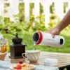 Portable Electric Kettle Insulated Electric Kettle Auto Shut Off Boil Dry Protection Milk Hot Water Boiler for Travel Car Office 2