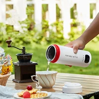 Portable Electric Kettle Insulated Electric Kettle Auto Shut Off Boil Dry Protection Milk Hot Water Boiler for Travel Car Office 2