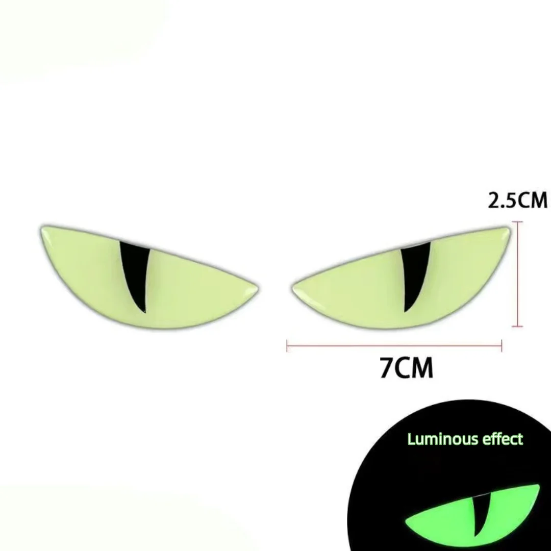Motorcycle Night Light Devil Eye Stickers Decorative