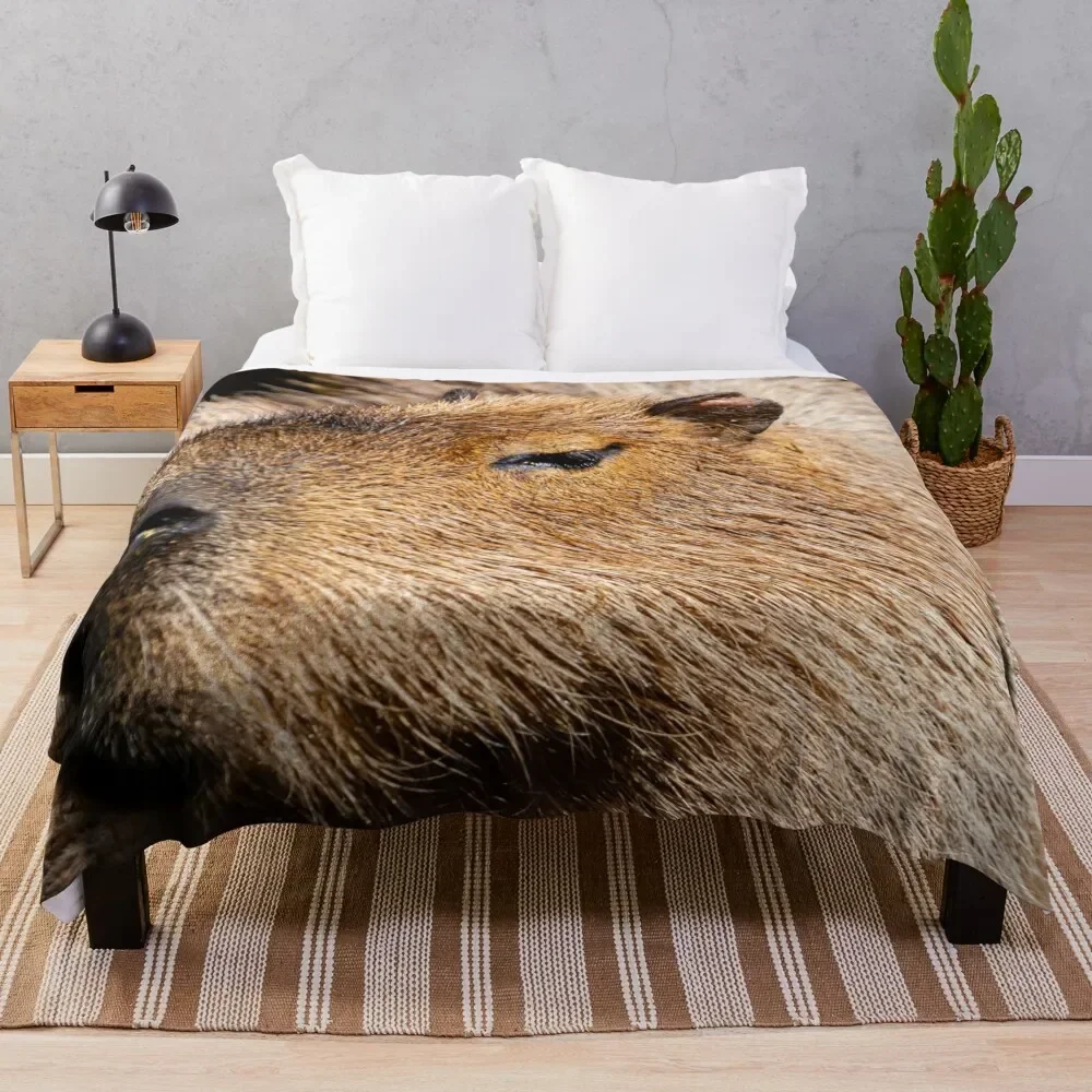 

Capybara profile Throw Blanket Heavy Bed Single Blankets