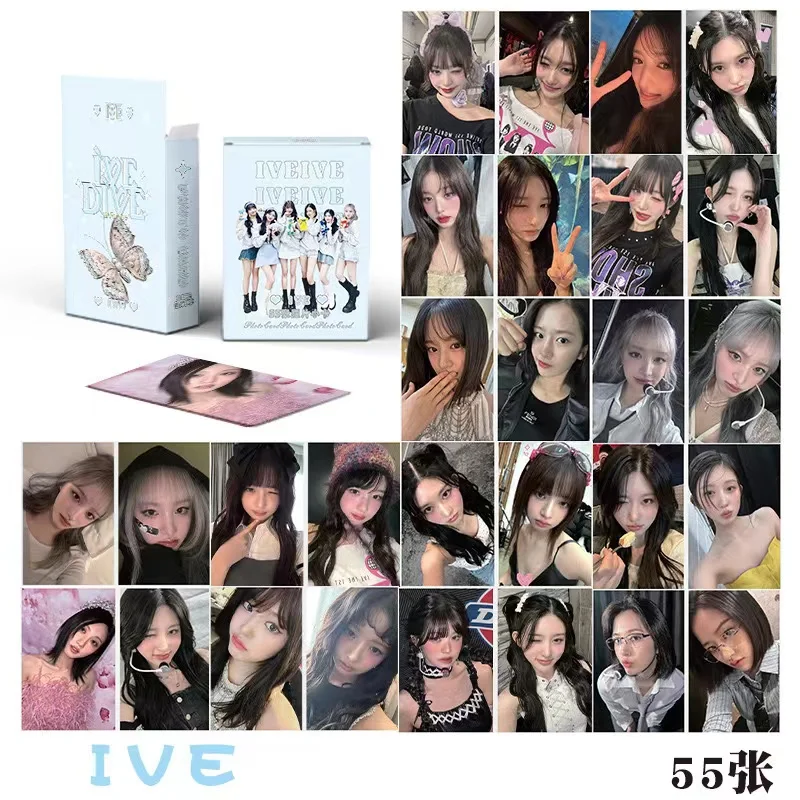 Album cards 50Pcs/Set Idol Group Laser Photocard ZB1 GIDLE ITZY NMIXX New Album Postcard Lomo Cards HD Photo Prints Pictures Fans Gifts