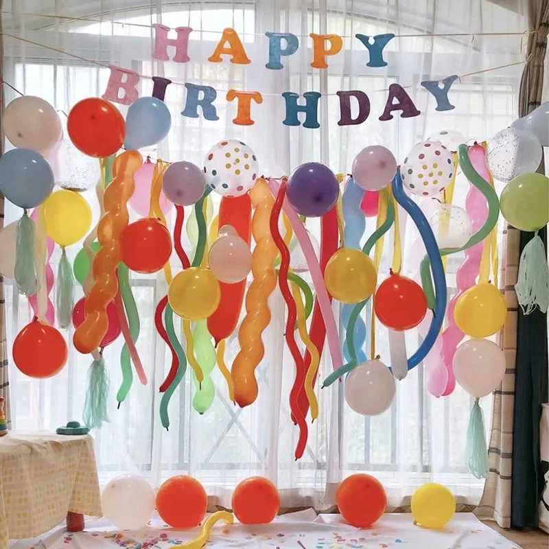 10/20/30Pcs Long Balloons Colorful Magic Twisting Balloons for
