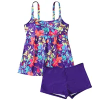 Women Plus Size Bikini Swimwear Tankini Digital Print Bikini Set Adjustable Strap Split Bathing Suit Bohemian Vacation Swimsuit - Image 4