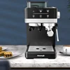 Aeomjk Hot and Cold Dual-Extract Semi-Automatic Grinding All-In-One Espresso Machine, 1.8L Water Tank, 20Bar Pressure, Steam Milk Foaming Machine 2