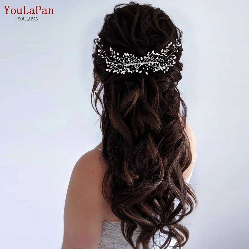 YouLaPan Wedding Comb Pearl Headwear Hair Clip Bride Hair Accessories Jewelry Handmade Bridal Girl Headpiece for Party HP182