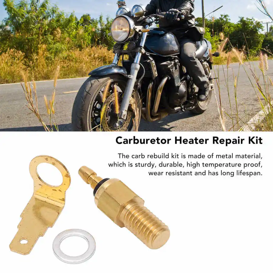 Motorcycle Carburetor Heater Repair Kit Engine Carb Heater Rebuild Kit for TTR50 2006-2011 XVS1100 1999-2009 motorcycle carburetor carburetor repair tool kit carburetor repair tool carburetor cleaner kit
