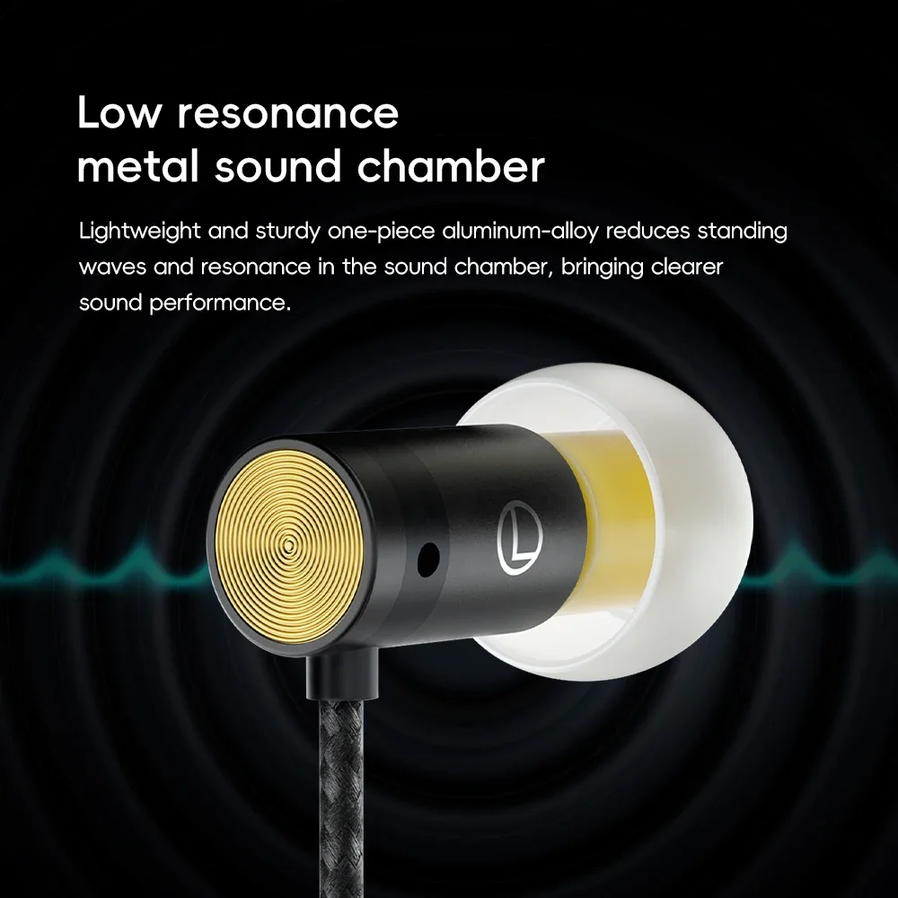 Titanium Plated Micro Dynamic HiFi Earphones with Noise Isolation