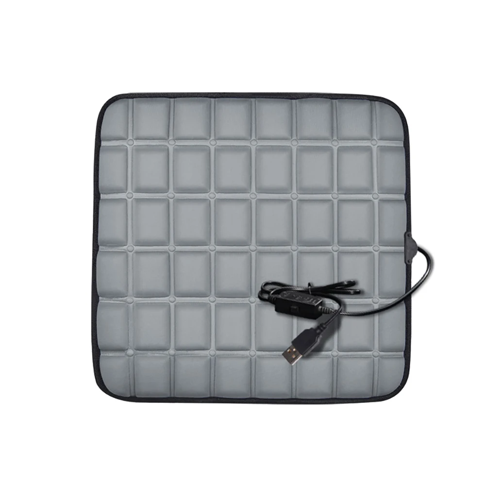 Electric Heating Protector Pad 5V 12V Heated Car Seat Cover Front Rear Seat Pad Chair Cushion Auto Accessories