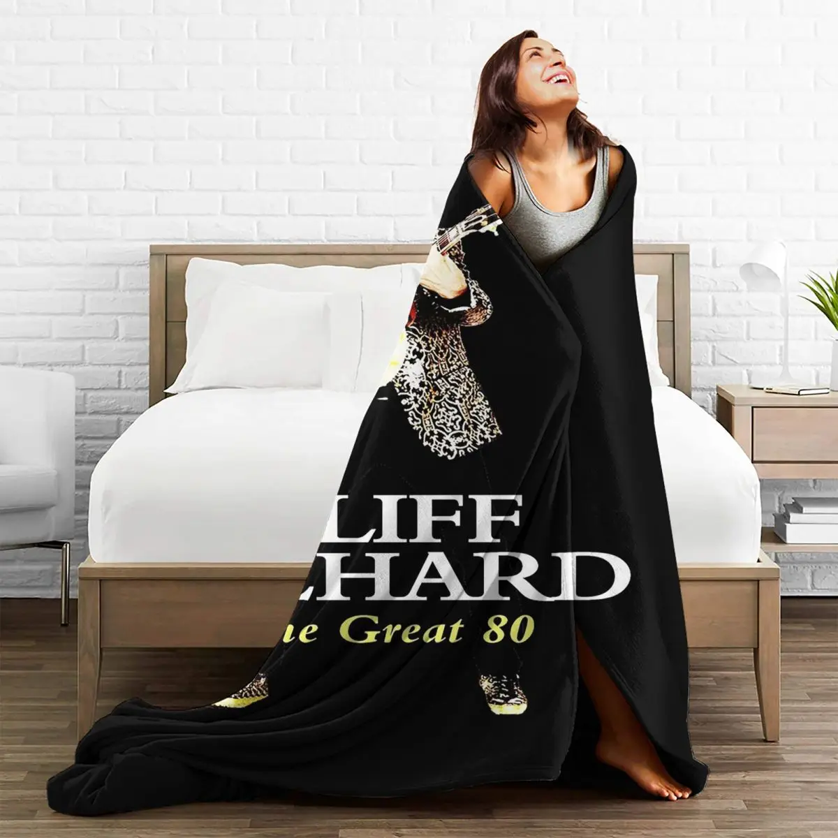 American Legend Singer Songwriter Actor Cliff Richard Blankets Fleece Warm Throw Blankets For Couch Office Throws Bedspread 5