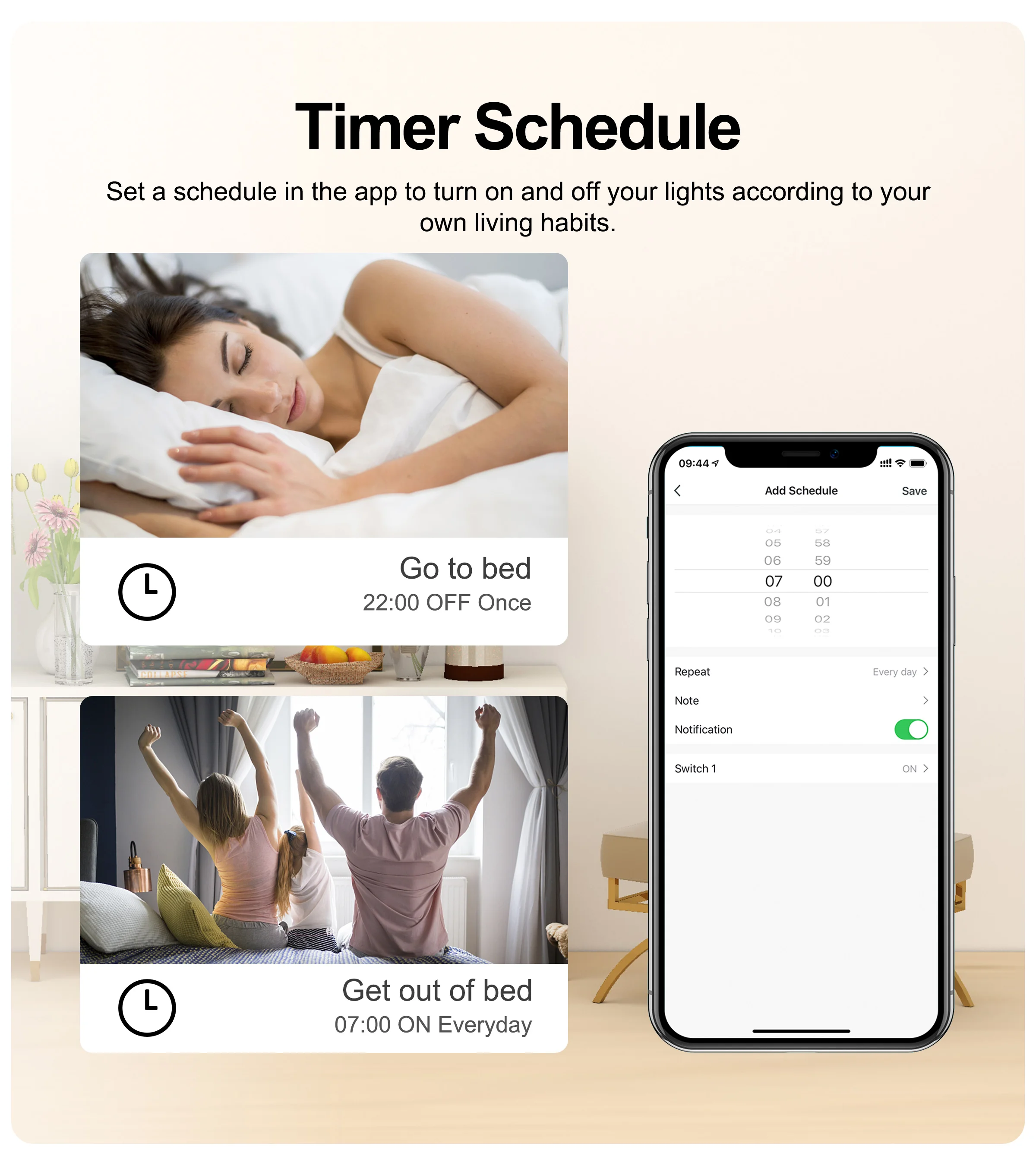 Description Picture 5 of itemGIRIER Tuya Smart Wifi Switch Module with Energy Metering 2 Way Control Function 16A Works with Alexa Google Home Yandex Alice