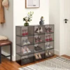 12-Pack Stackable Shoe Boxes, Transparent Acrylic for Sneakers, High Heels, Boots, Dust-Proof, Space-Saving Design 6